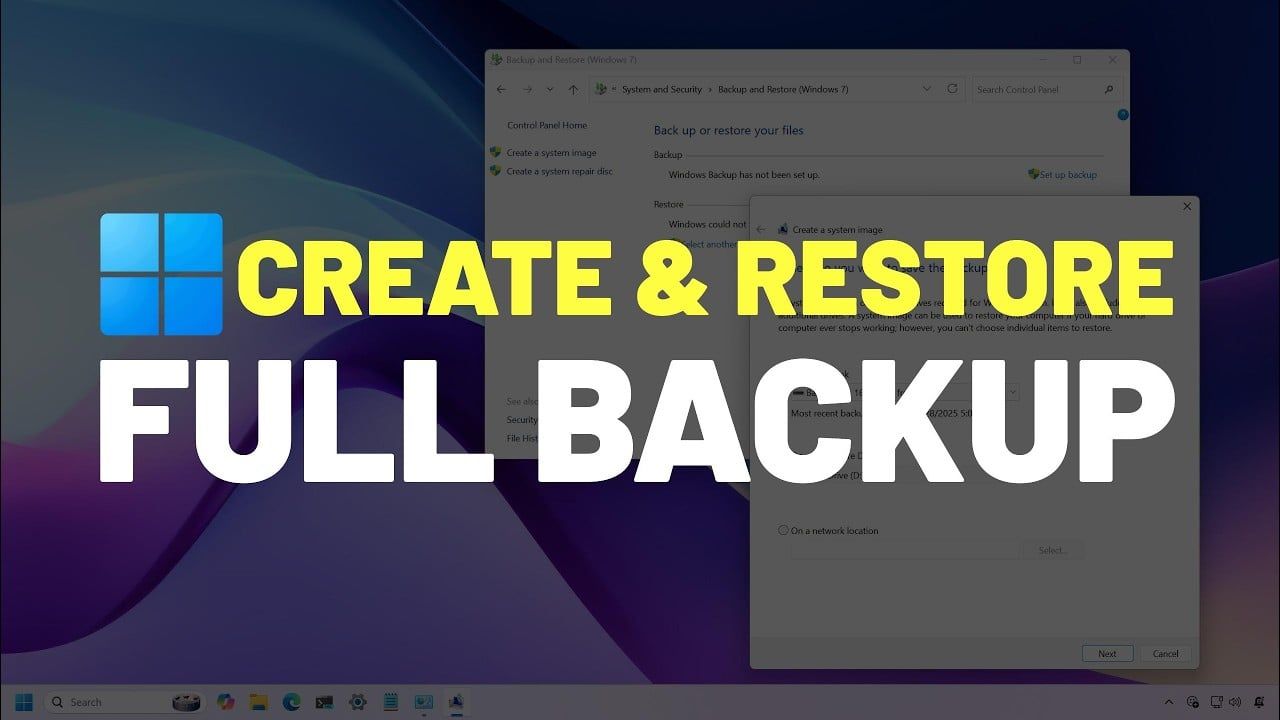 How to Create a Full Backup in Windows 11