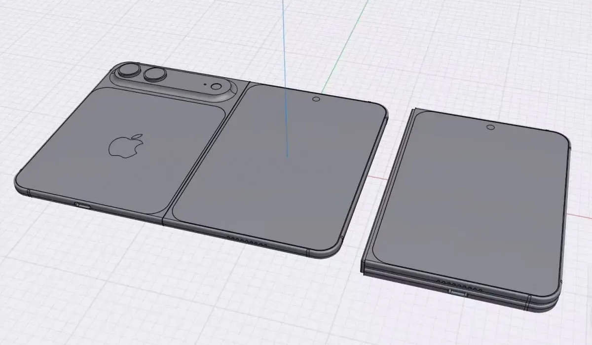 iPhone Fold with a 5.5-inch 4:3 external display